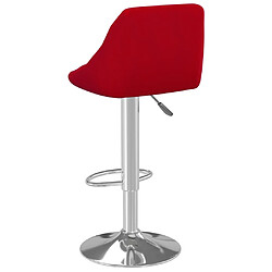 Acheter vidaXL Tabouret de bar Rouge bordeaux Velours