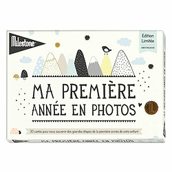 Cartes photos souvenirs Ma première année Over the moon - Milestone