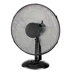 Ventilateur de table silencieux mobile noir 40W - D40cm - 3 niveaux de vitesses - Dio