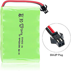 1 pièce 6V Ni-MH 2400mAh Batterie rechargeable pour télécommande de voiture RC