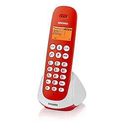 Brondi Adara Téléphone DECT Rouge, Blanc Identification de l'appelant