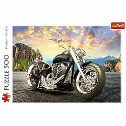 Trefl- Schwarzes Motorrad 500 Teile, Premium Quality, für Erwachsene und Kinder AB 10 Jahren Puzzle, 37384, Multicolore