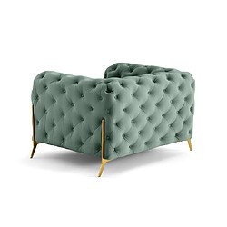 Avis Lisa Design Camden - fauteuil chesterfield en velours - pieds en métal doré