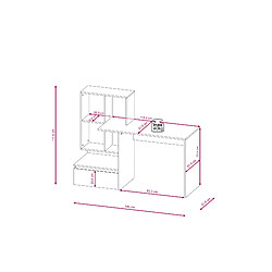 Avis Vivaldi Bureau Paco 02 Beton/Blanc