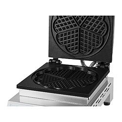 Helloshop26 Gaufrier en forme de cœur 1 500 watts professionnel acier inoxydable 14_0004851