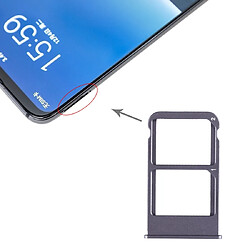 Wewoo Tiroir pour carte SIM Bac à SIM + à SIM Meizu 16 Plus Gris 