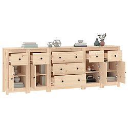 Acheter Maison Chic Buffet,Meuble de Rangement,commode pour salon,Cuisine 230x35x80 cm Bois massif de pin -MN58474