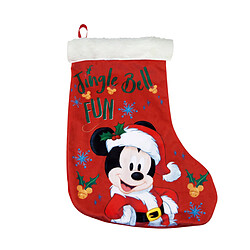 Chaussette de Noël Mickey Mouse Happy smiles 42 cm Polyester 