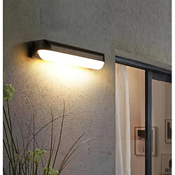 Universal Applique murale extérieure de 26cm, lumière d'escalier de balcon IP65 imperméable à l'eau à LED minimaliste, couloir de jardin de cour personnalisée extérieure, noir(Le noir) pas cher