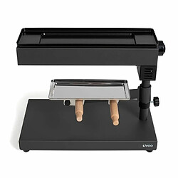 Livoo Appareil à raclette traditionnel façon Grill de cuisson pour 8 personnes socle porte-fromage pivotant haute qualité