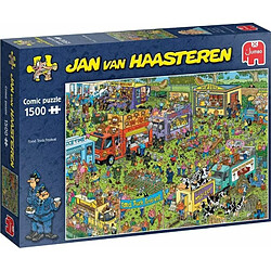 Jumbo Spiele- Jan Van Haasteren-Food Truck Festival-1500 Teile Jeu de Puzzle, 20042, Multicolore 