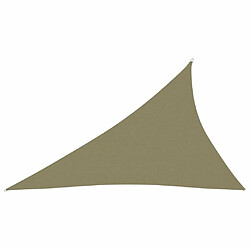 Maison Chic Voile d'ombrage | Voile de parasol | Toile d'ombrage tissu oxford triangulaire 3x4x5 m beige -MN45208
