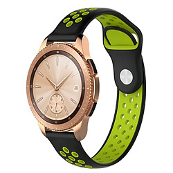 Wewoo Bande de montre bracelet double couleur pour Galaxy 42mm (bleu vert)