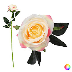 Totalcadeau Fleur artificielle décorative Rose (50 Cm) Couleur - Blanc / Rose pas cher