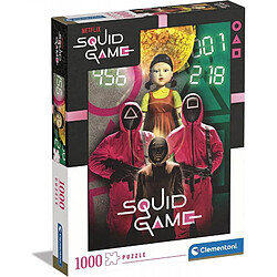 Clementoni- Squid Game Game-1000 Made in Italy, 1000 pièces, Série TV, Netflix, Puzzle Film Famosi, Divertissement pour Adultes, 39693, Multicolore 