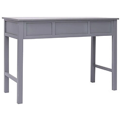 Acheter vidaXL Bureau Gris 110 x 45 x 76 cm Bois