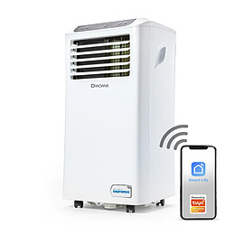 Daewoo DA9KSWE Climatiseur mobile - Intelligent - Wi-Fi - Déshumidification - Ventilateur - 9000 BTU - Pour chambre et salon