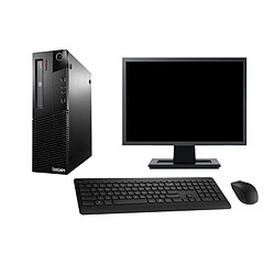 PC Lenovo M81 SFF Ecran 19" Intel G630 RAM 8Go Disque Dur 1To Windows 10 Wifi - Occasion