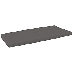 Alterego Coussin d'assise pour 'AROMA XL' gris foncé en matière synthétique