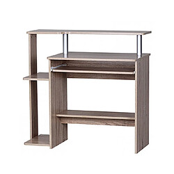 Mes Bureau informatique avec rangements 94x49x91 cm naturel 