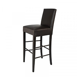 Dansmamaison Tabouret de bar Marron n°2 - OLBIA Tabouret de bar Marron n°2 - OLBIA - L 53 x l 46 x H 114 cm