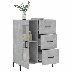 Acheter Maison Chic Buffet,Meuble de Rangement,commode pour salon,Cuisine gris béton 69,5x34x90 cm bois d'ingénierie -MN46116