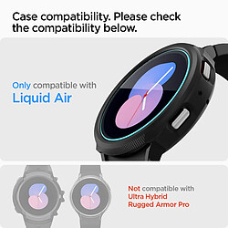 Avis Spigen Sgp Spigen Glas.tR EZ Fit Verre Trempé pour Samsung Galaxy Watch 4 40mm, 2 Pièces, Kit d'installation fourni, Réponse Tactile, Résistant aux Rayures, Protection écran