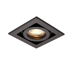 Saxby Spot Encastré Titlable Carré Noir Mat Dimmable