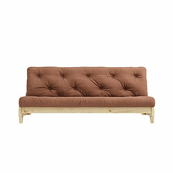 Inside 75 Banquette convertible FRESH pin coloris brun argile couchage 140*200 cm.