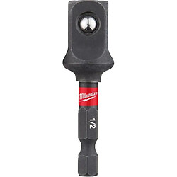 Milwaukee Adaptateur de douille Shockwave de 1/4 Hex à 1/2 Carré