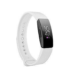 Wewoo Bracelet pour montre connectée Smartwatch avec à poignet à fixation rapide Fitbit Inspire HR blanc