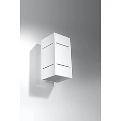 Luminaire Center Applique murale BLOCCO aluminium blanc 1 ampoule