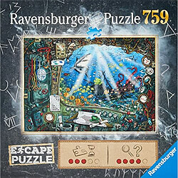 Ravensburger Escape Puzzle Sous-marin 759 piAces Puzzle pour enfants et adultes A partir de 12 ans - Une expArience dAvasion sous forme de puzzle 