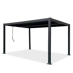 Acheter Avril Paris Tonnelle/Pergola bioclimatique lames orientables en aluminium 3x4m - Anthracite - Belair