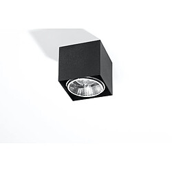 Sollux Plafonniers encastrables Square Flush Light Noir GU10