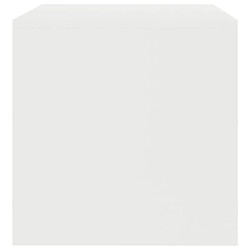 Acheter vidaXL Meuble TV Blanc 100x40x40 cm Bois d’ingénierie