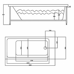 Avis Eco-De 8527 + HEAT Baignoire Balnéo "TENERIFE" 8527 180x80x60 cm avec maintien de température