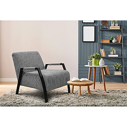 Courtois Laville Fauteuil fixe tissu gris - Kobe