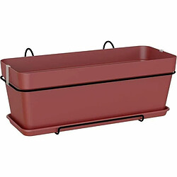 Artevasi Kit Jardinière 50 cm rouge foncé 50,2 x 28,5 x Hauteur 21 cm - 1,54 L