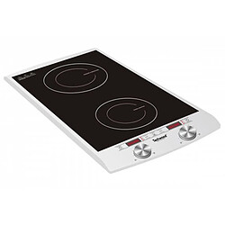 Techwood Double plaque à induction Laquée 2900W Affichage température LED digitale Boutons tactile Minuterie et Temperature pas cher