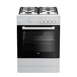 Cuisinière mixte à 66l 4 feux blanc - fsg62010fw - BEKO