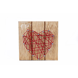 Heart Of The Home Tableau motif cœur - 10 x 10 cm - Rouge Heart of the home - Tableau motif cœur - 10 x 10 cm - Rouge - Design