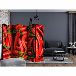 Paris Prix Paravent 5 Volets Chili Pepper Background 172x225cm