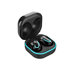 LUUCOZK Écouteurs sans fil S6 SE pour tableau de bord de voiture - Écouteurs intra-auriculaires Bluetooth ABS compatibles pour le sport - Noir