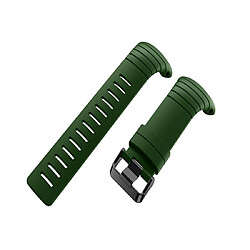 Acheter Wewoo Bracelet pour montre connectée en silicone Smart Watch Suunto Core vert armée