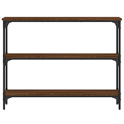 Acheter Maison Chic Table console | Meuble d'entrée | Table d'appoint chêne marron 100x22,5x75 cm bois d'ingénierie -GKD93811