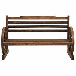 Maison Chic Banc de jardin | Banquette de jardin | Chaise Relax 112 cm Bois de sapin massif -MN85687