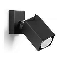 Luminaire Center Applique murale MERIDA acier noir 1 ampoule