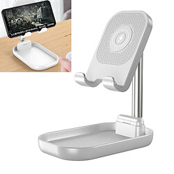 Wewoo Support de de bureau de charge sans fil pour tablette de téléphone portable pliable WS2 blanc