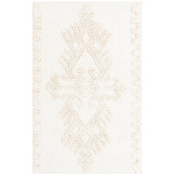 Hadorn Tapis shaggy 185x125 Blanc Thun Scutum